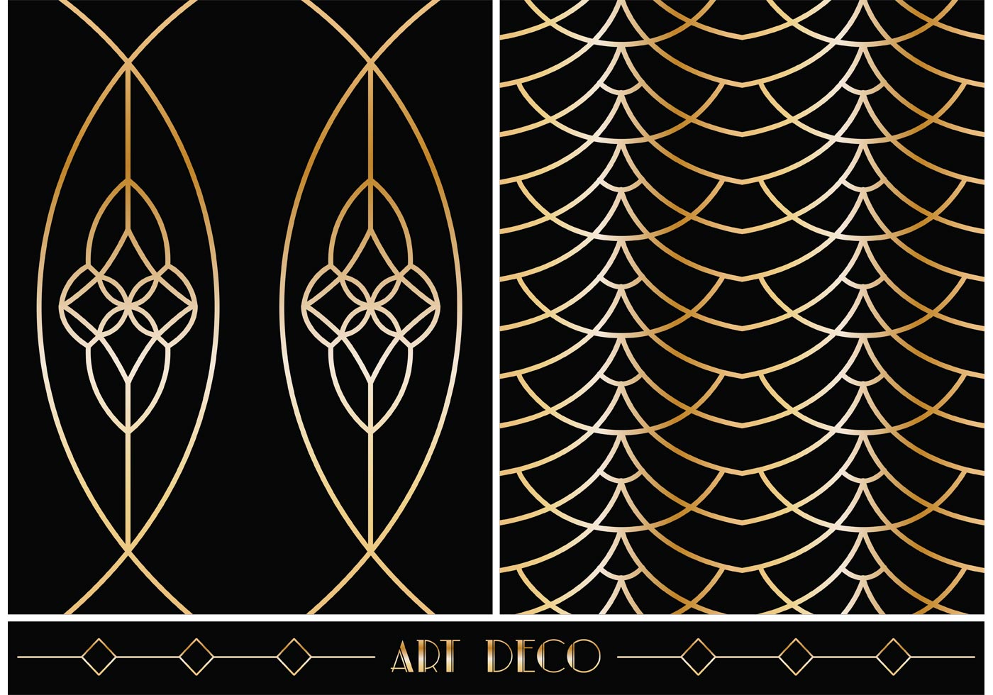Art Deco Background Free Vector Art 1400x980 Art Deco Background Free Vector Art