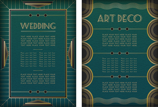 Art Deco Backgrounds And Frames Volume On Behance 600x408 Art Deco Backgrounds And Frames Volume On Behance