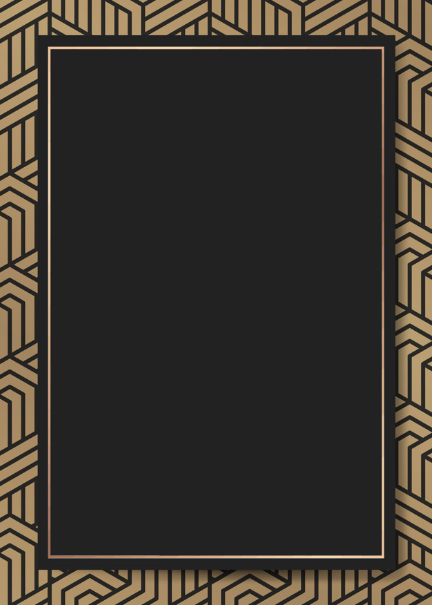 626x876 Art Deco Frame Background Vector Free Download