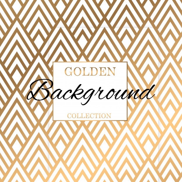 626x626 Classic Art Deco Gold Pattern Texture Background Vector