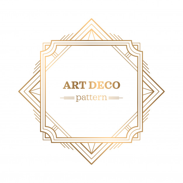 626x626 Gatsby Art Deco Background Vector Premium Download