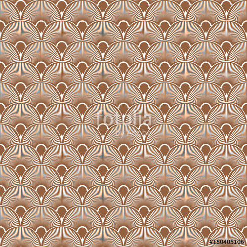 500x500 Art Deco Seamless Pattern Background Vector Stock Image