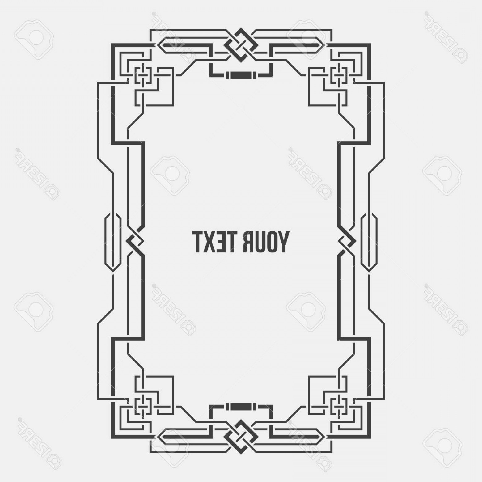 Photostock Vector Art Deco Geometric Border Vertical Rectangular 1560x1560 Photostock Vector Art Deco Geometric Border Vertical Rectangular