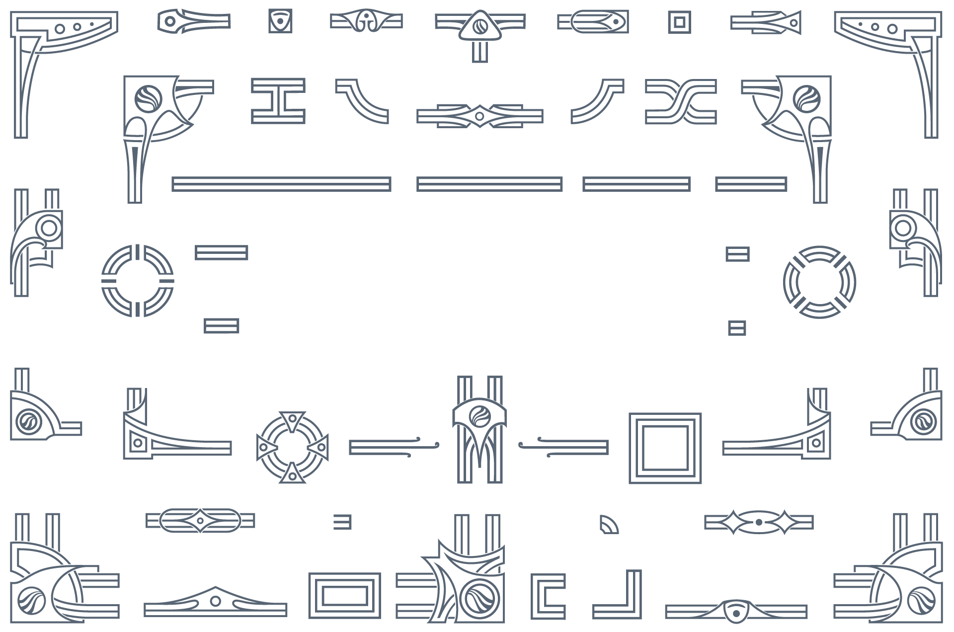 Ultimate Art Deco Vector Pack Decorative Frames 1920x1272 Ultimate Art Deco Vector Pack Decorative Frames