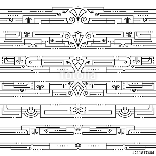 Vintage Art Deco Borders Stock Image And Royalty Free Vector 500x500 Vintage Art Deco Borders Stock Image And Royalty Free Vector