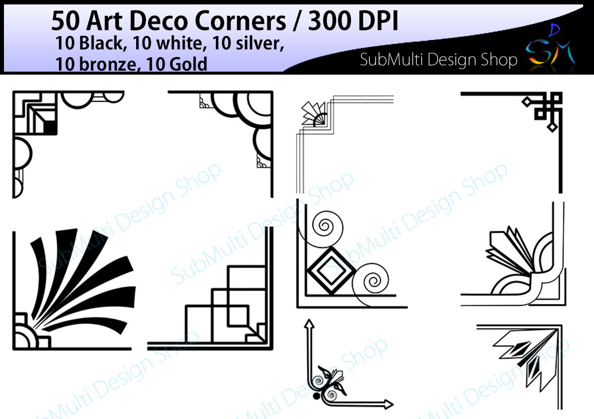 1200x848 Art Deco Art Deco Corners Art Deco Corners Clipart Art Deco