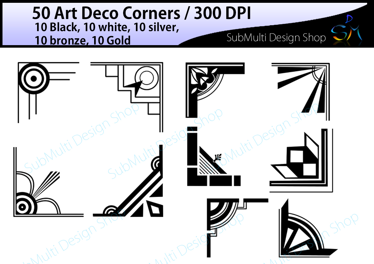 1200x848 Art Deco Art Deco Corners Art Deco Frames Art Deco Digital