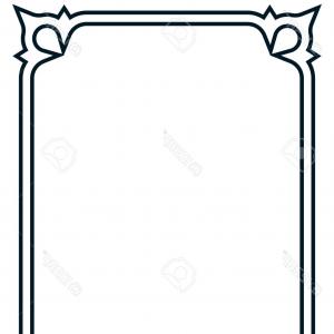 300x300 Photostock Vector Border Frame Deco Vector Art Simple Line Corner