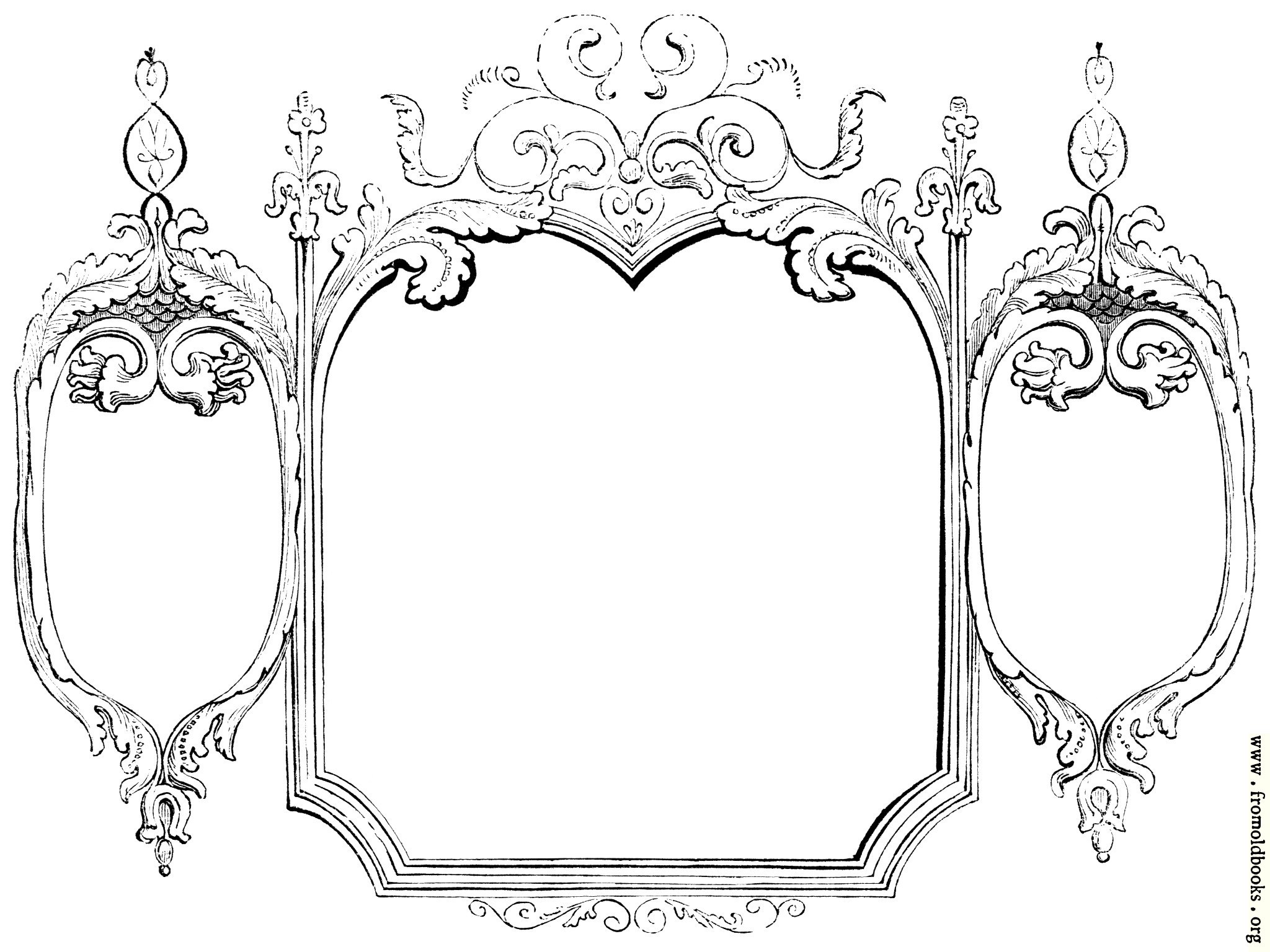 2048x1536 Victorian Frame Border Art Deco Victorian Art Deco Frame Border