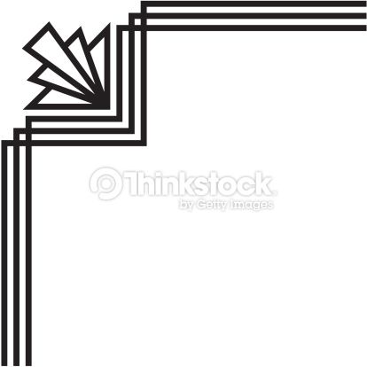 414x414 Art Deco Corner Vectors