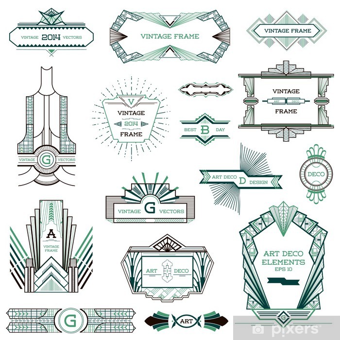 700x700 Art Deco Vintage Frames And Design Elements