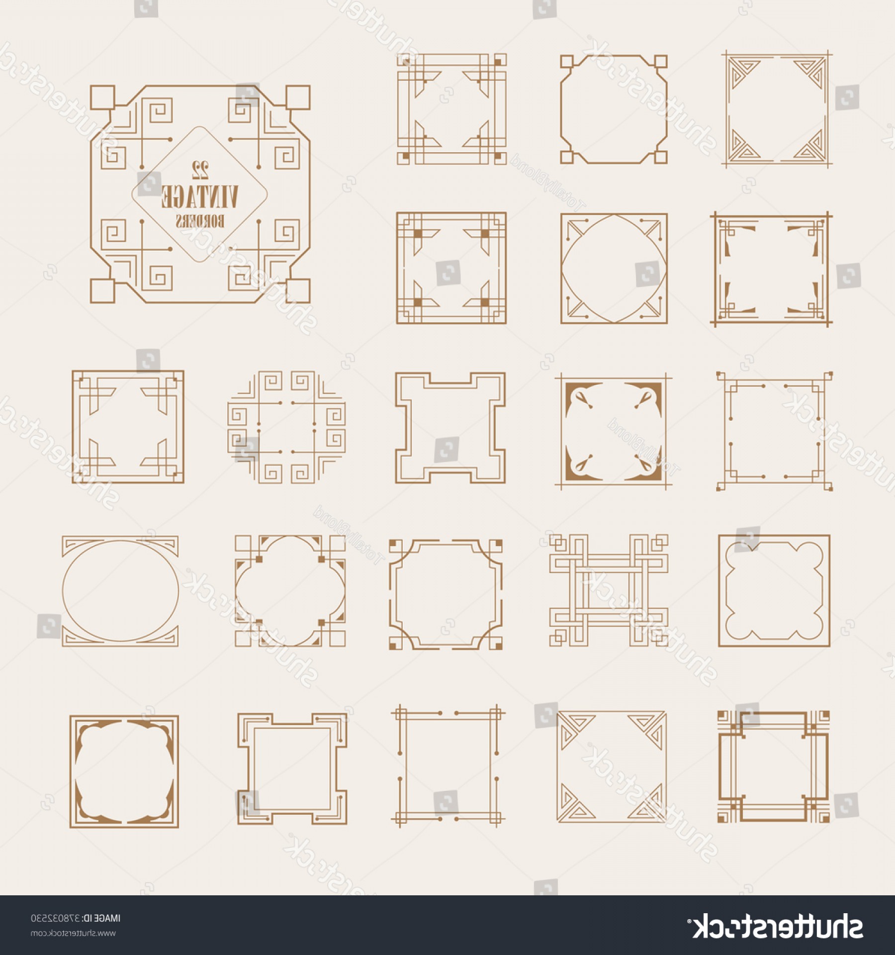 1800x1920 Big Set Art Deco Western Frame Wallkeeper