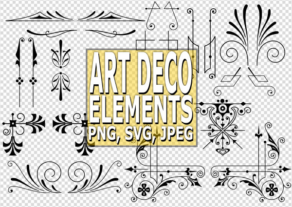 Art Deco Flourish Vector at Vectorified.com | Collection of Art Deco