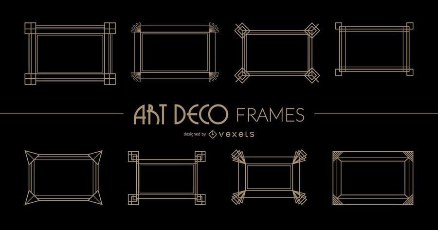 900x473 Rectangular Art Deco Frames