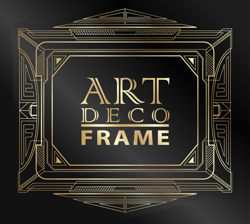 500x448 Retro Styles Art Deco Frames Vector Material Free Download