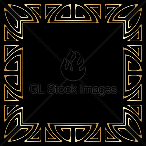 500x500 Vector Art Deco Frame Gl Stock Images
