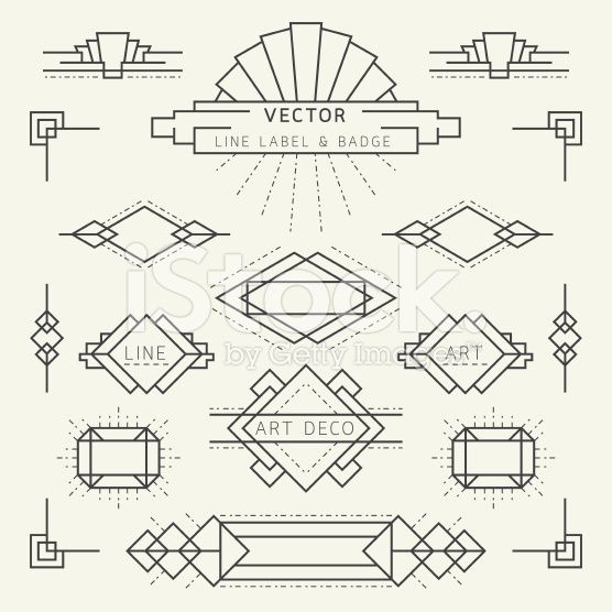 556x556 Linear Design Style Designs Art Deco Logo, Art Deco Design