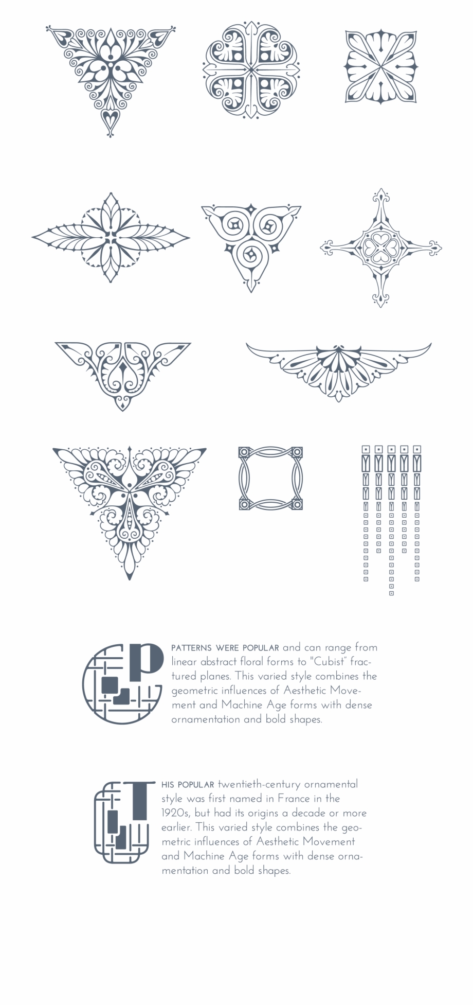 920x1953 Art Deco Illustrations And Ornaments, Vectorized