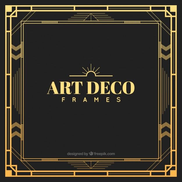 Golden Art Deco Frame Premium Vector Art Deco Art Deco, Art, Deco 626x626 Golden Art Deco Frame Premium Vector Art Deco Art Deco, Art, Deco