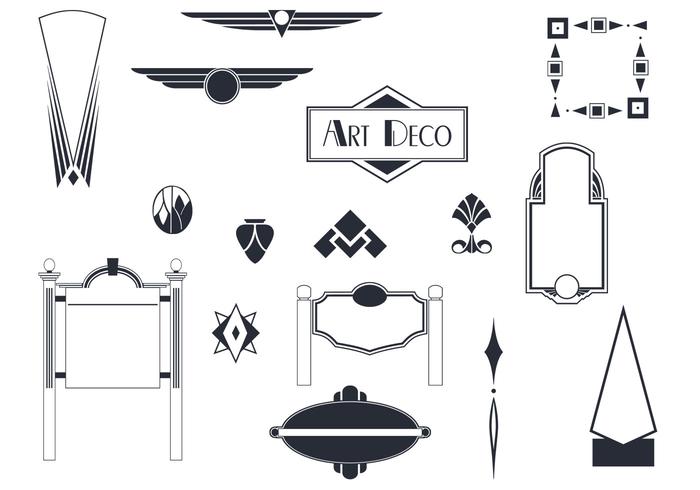 Art Deco Signs And Ornaments Vectors 700x490 Art Deco Signs And Ornaments Vectors