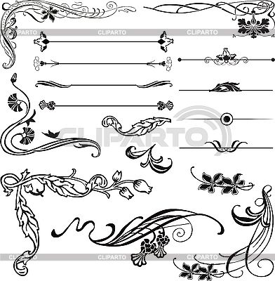 Art Nouveau Corners And Ornaments 392x400 Art Nouveau Corners And Ornaments