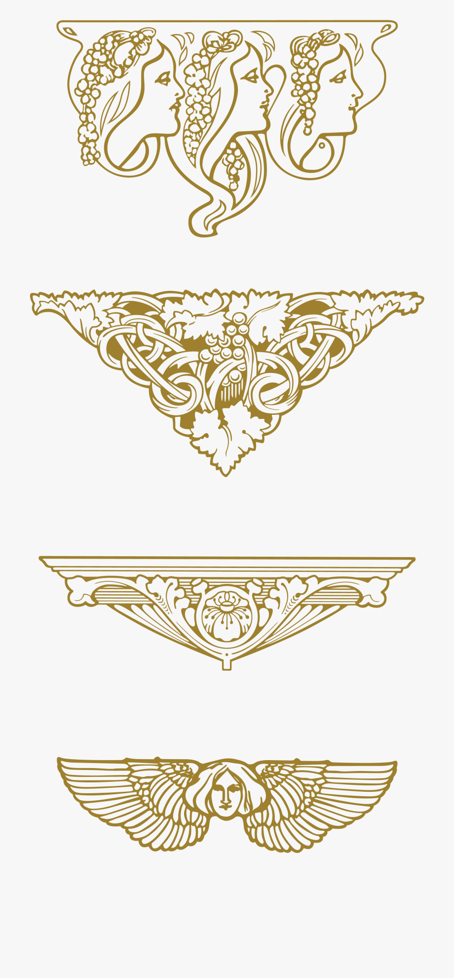 Image Stock Nouveau Ornaments Transprent Png 920x1980 Image Stock Nouveau Ornaments Transprent Png