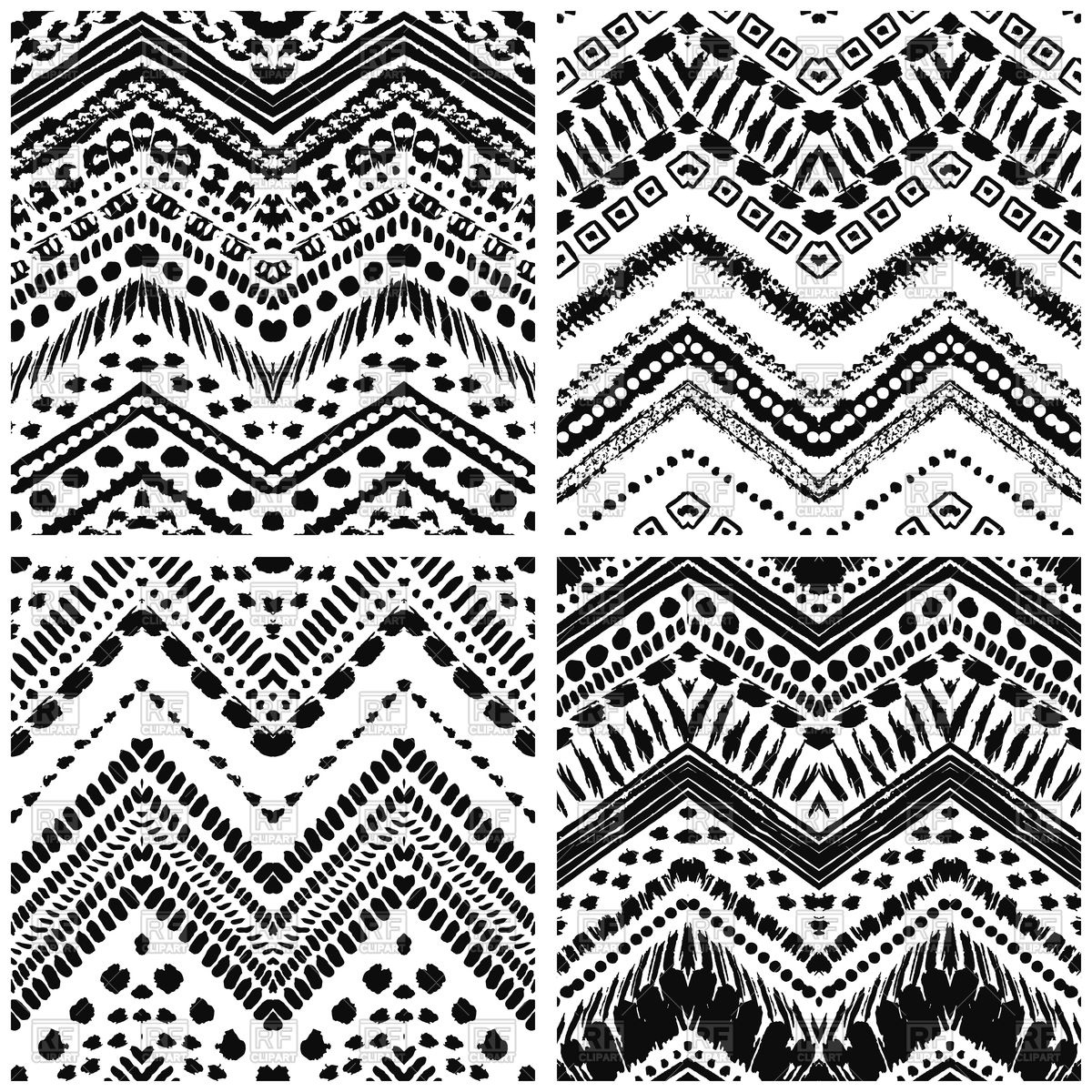 Hand Drawn Art Deco Seamless Patterns Vector Image Of Backgrounds 1200x1200 Hand Drawn Art Deco Seamless Patterns Vector Image Of Backgrounds