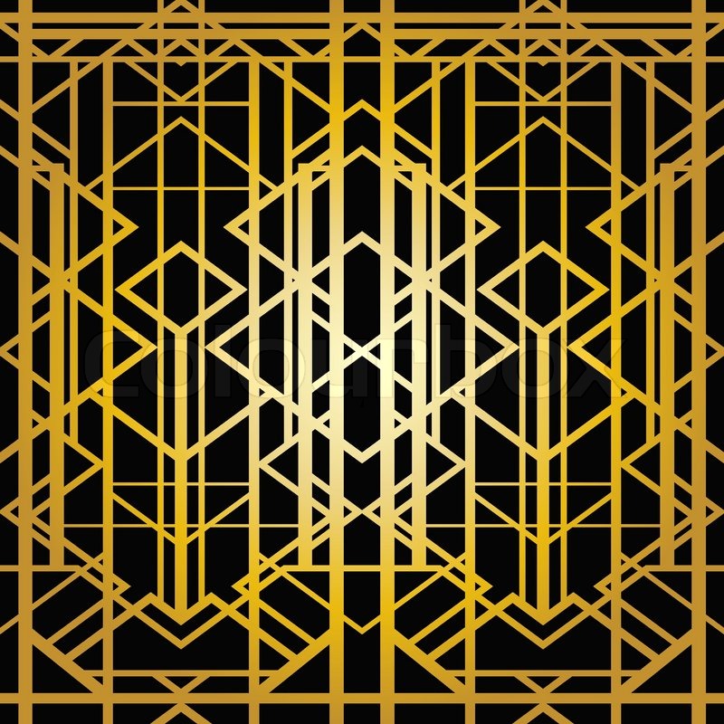 Art Deco Geometric Pattern 800x800 Art Deco Geometric Pattern