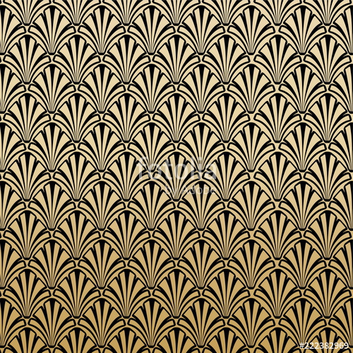 500x500 Floral Gatsby Art Deco Pattern Background Design Stock Image