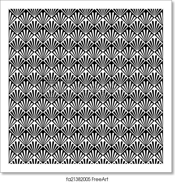 561x581 Free Art Print Of Seamless Art Deco Pattern Abstract Seamless