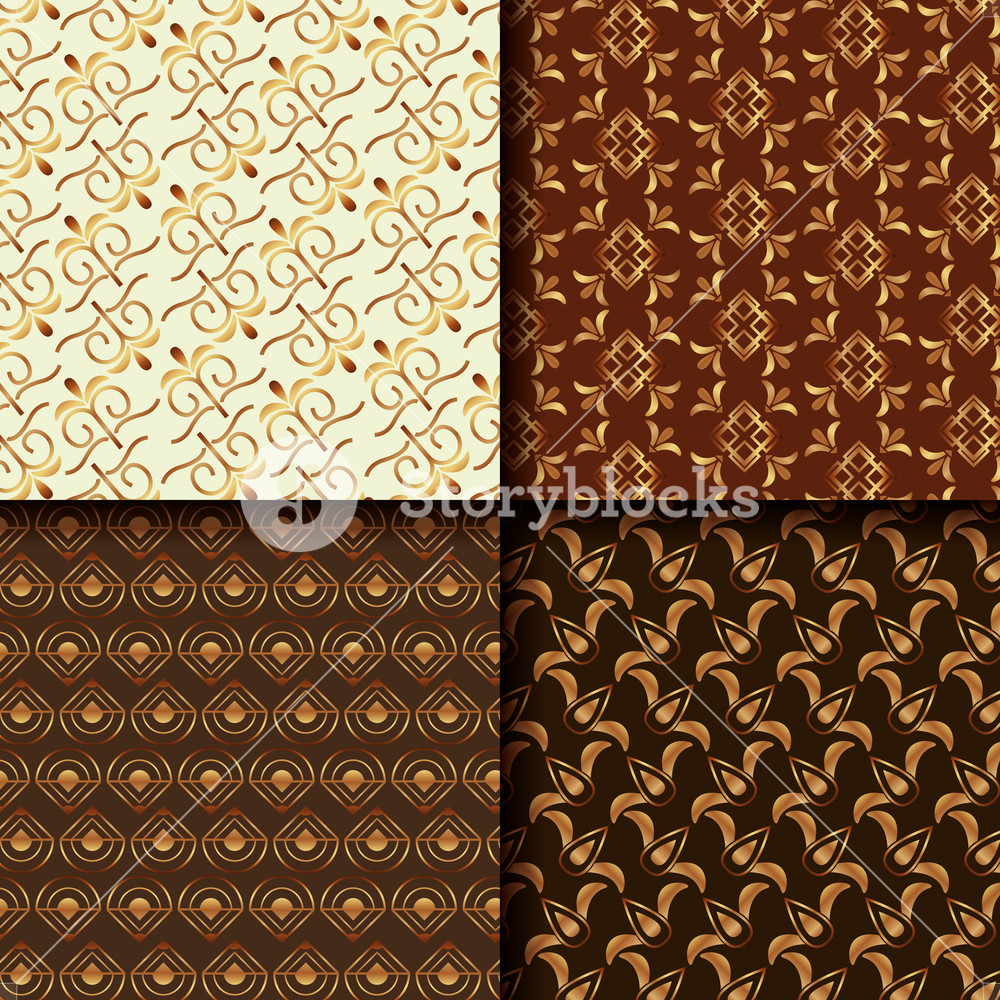 1000x1000 Set Of Art Deco Pattern Elegant Decoration Vintage Vector