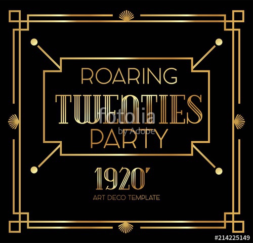 500x480 Beautiful Art Deco Vector Template Stock Image And Royalty Free