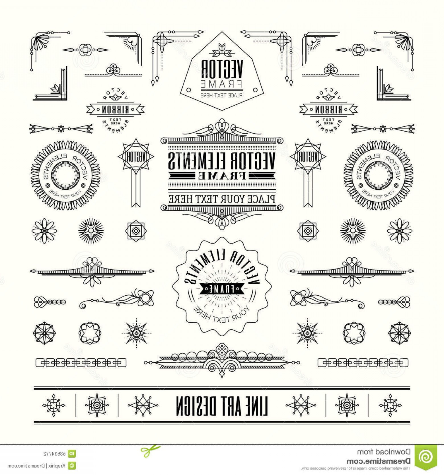 1560x1668 Geometric Art Deco Vector Borders Geekchicpro