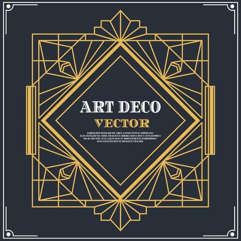 490x490 Art Deco Save The Date Vector Free Graphics Uihere