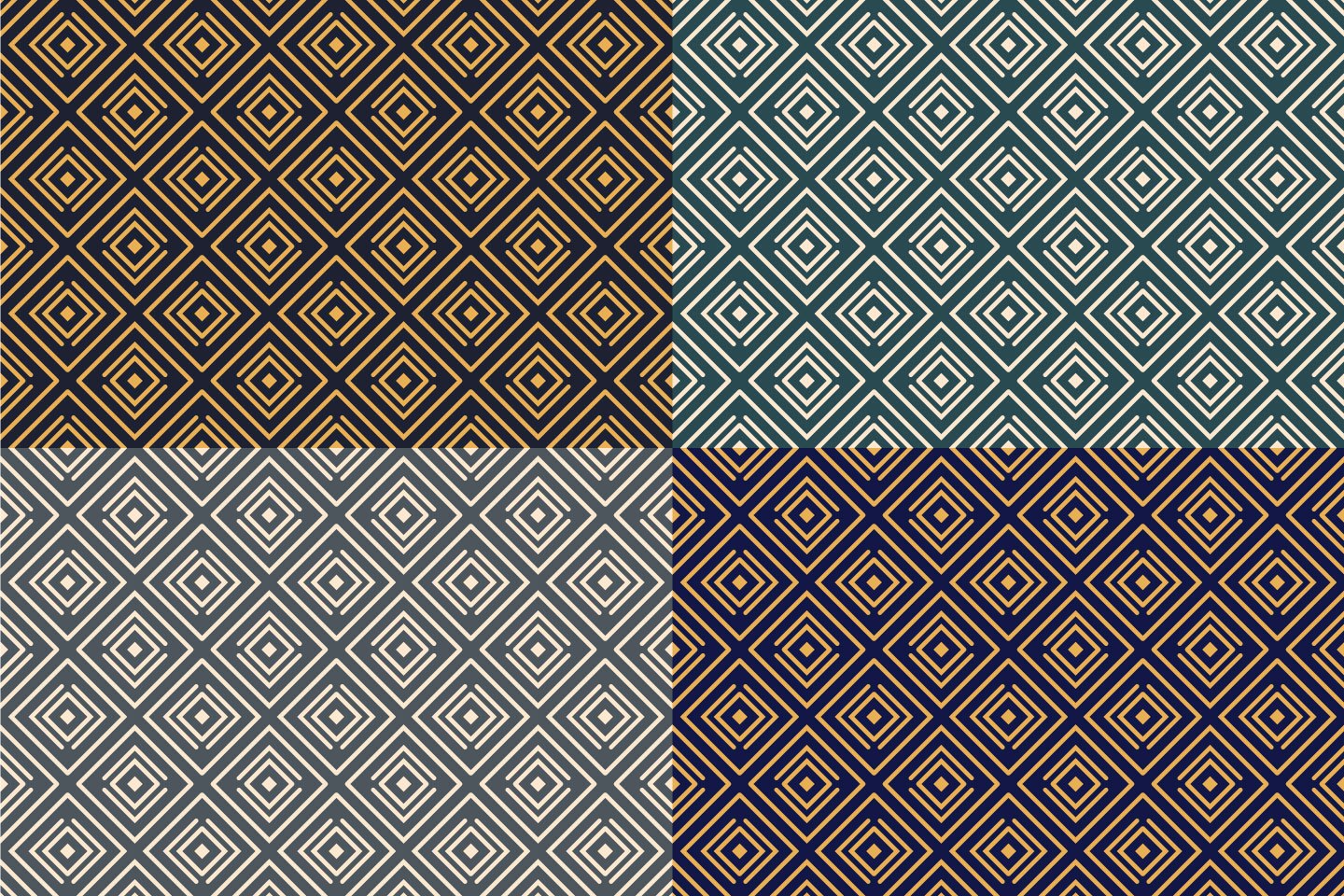 1440x960 Art Deco Vector Free Pattern