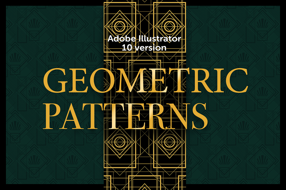 1160x774 Art Deco Vector Patterns
