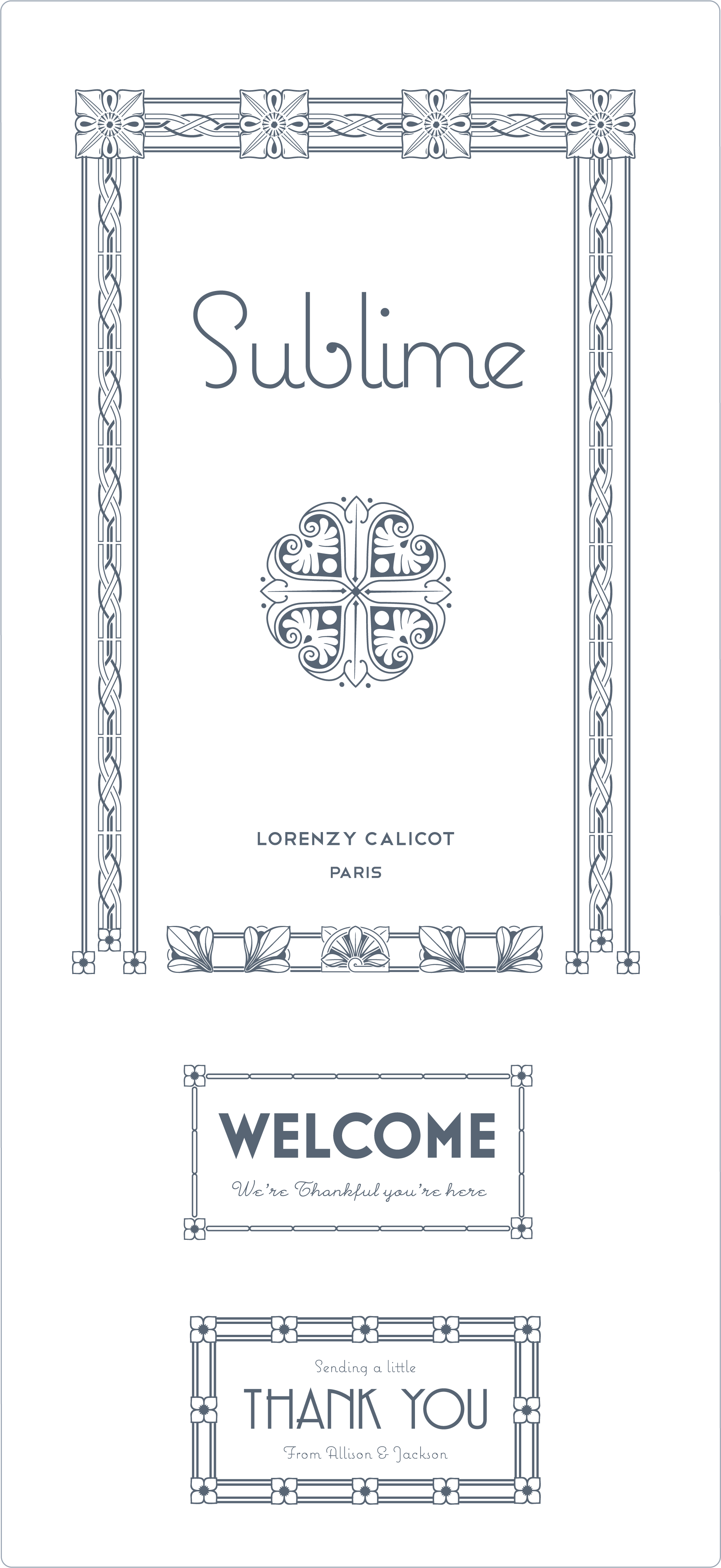 1920x4176 Art Deco Decorative Frame Art Deco Frame Art Nouveau Modern