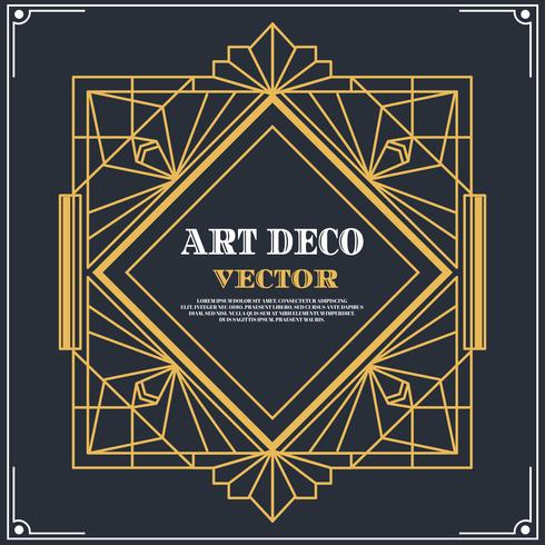 490x490 Art Deco Label Vector