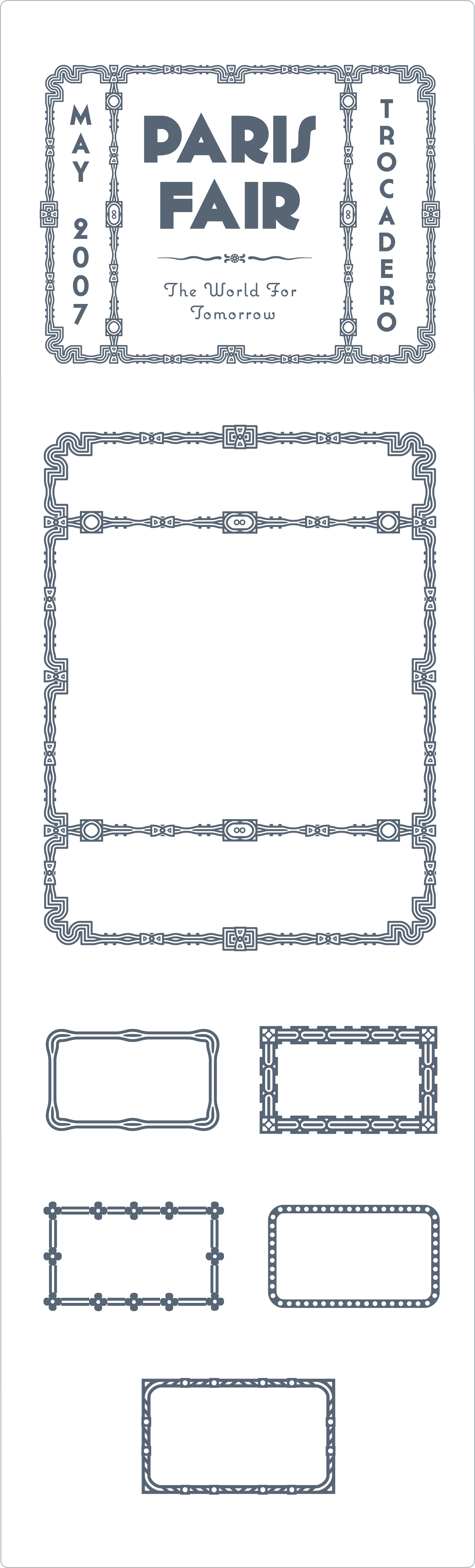 1920x6335 Ultimate Art Deco Vector Pack Decorative Frames