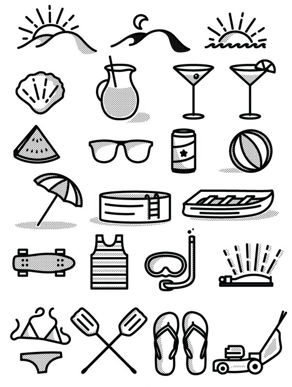 Free Summer Icon Set 600x793 Free Summer Icon Set