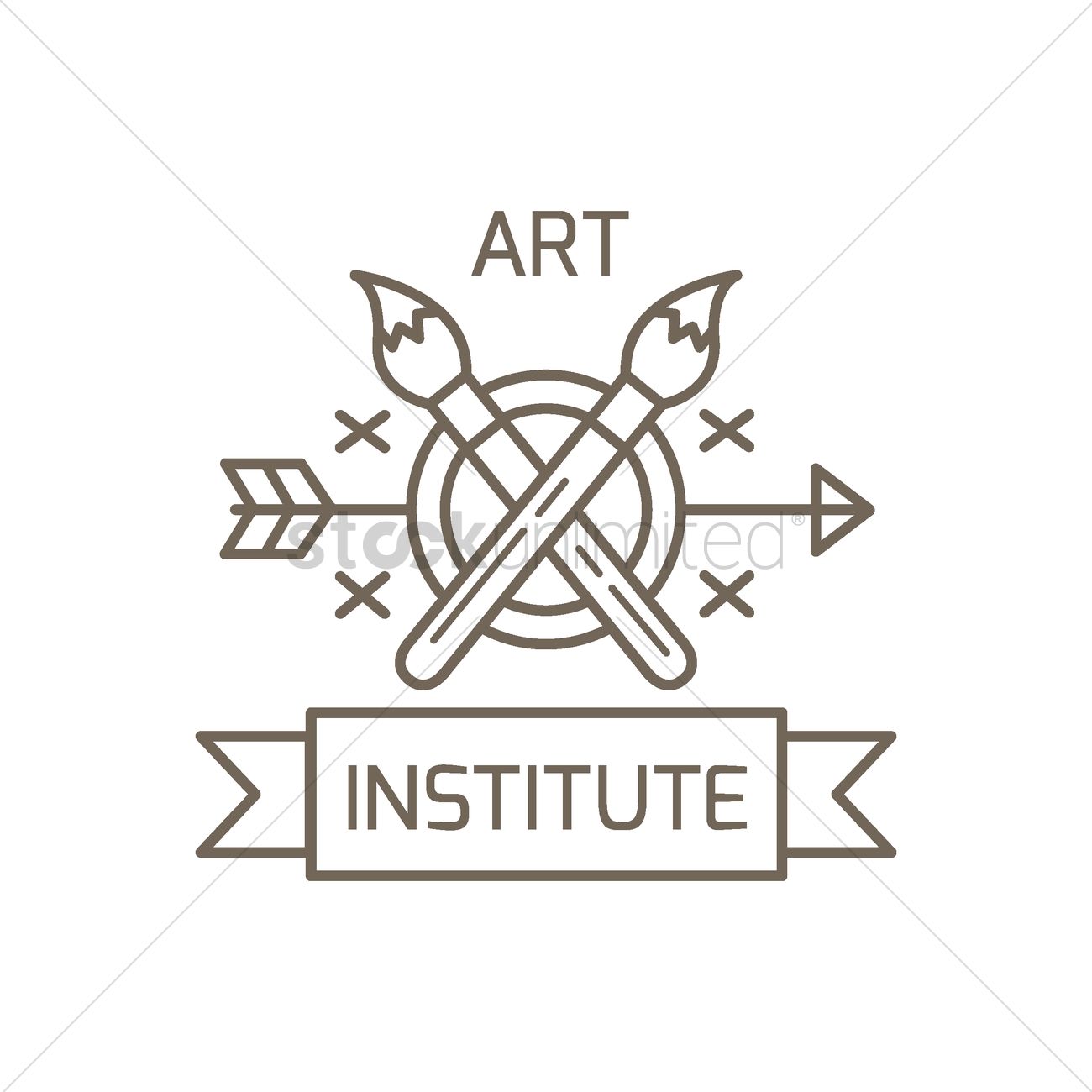1300x1300 Art Institute Logo Element Vector Image
