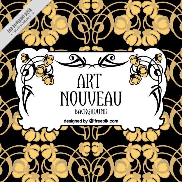Abstract Floral Background In Art Nouveau Style Vector Free Download 626x626 Abstract Floral Background In Art Nouveau Style Vector Free Download