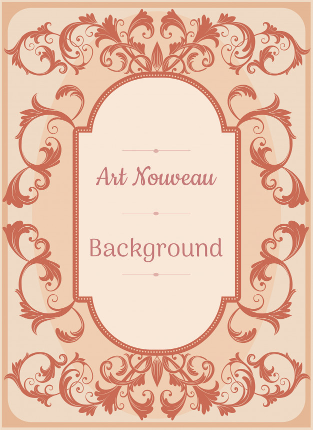 Art Nouveau Background Vector Premium Download 626x859 Art Nouveau Background Vector Premium Download