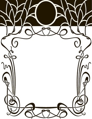 Art Nouveau Frame Vector Wedding Background Design Elements 348x450 Art Nouveau Frame Vector Wedding Background Design Elements