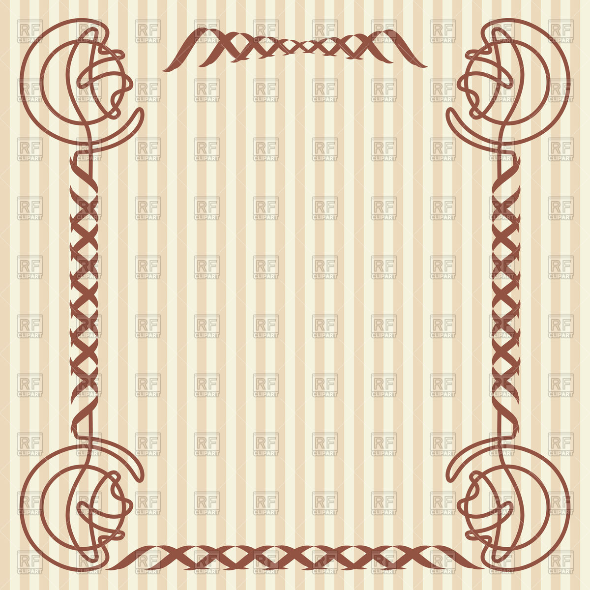 Square Decorative Frame In Art Nouveau Style Vector Image 1200x1200 Square Decorative Frame In Art Nouveau Style Vector Image