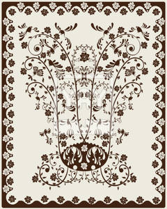 Art Nouveau Background Vector 240x300 Art Nouveau Background Vector