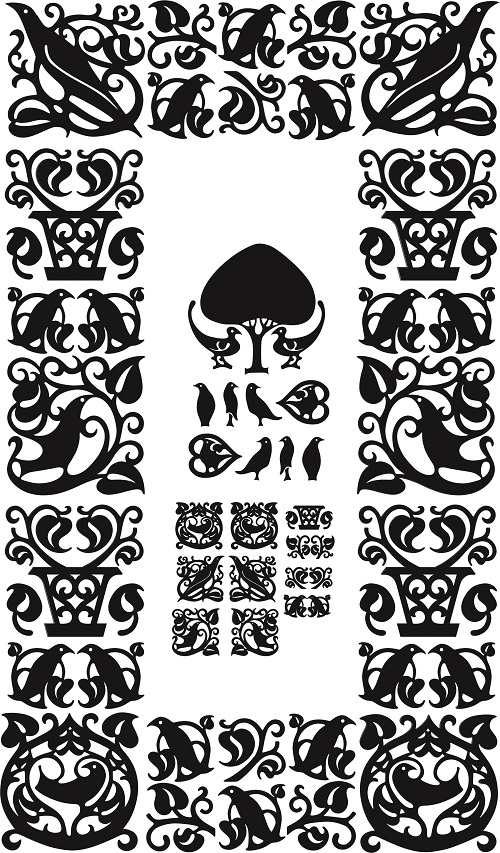 500x853 Knickerbocker Ornates Art Nouveau Border Designs Graphic