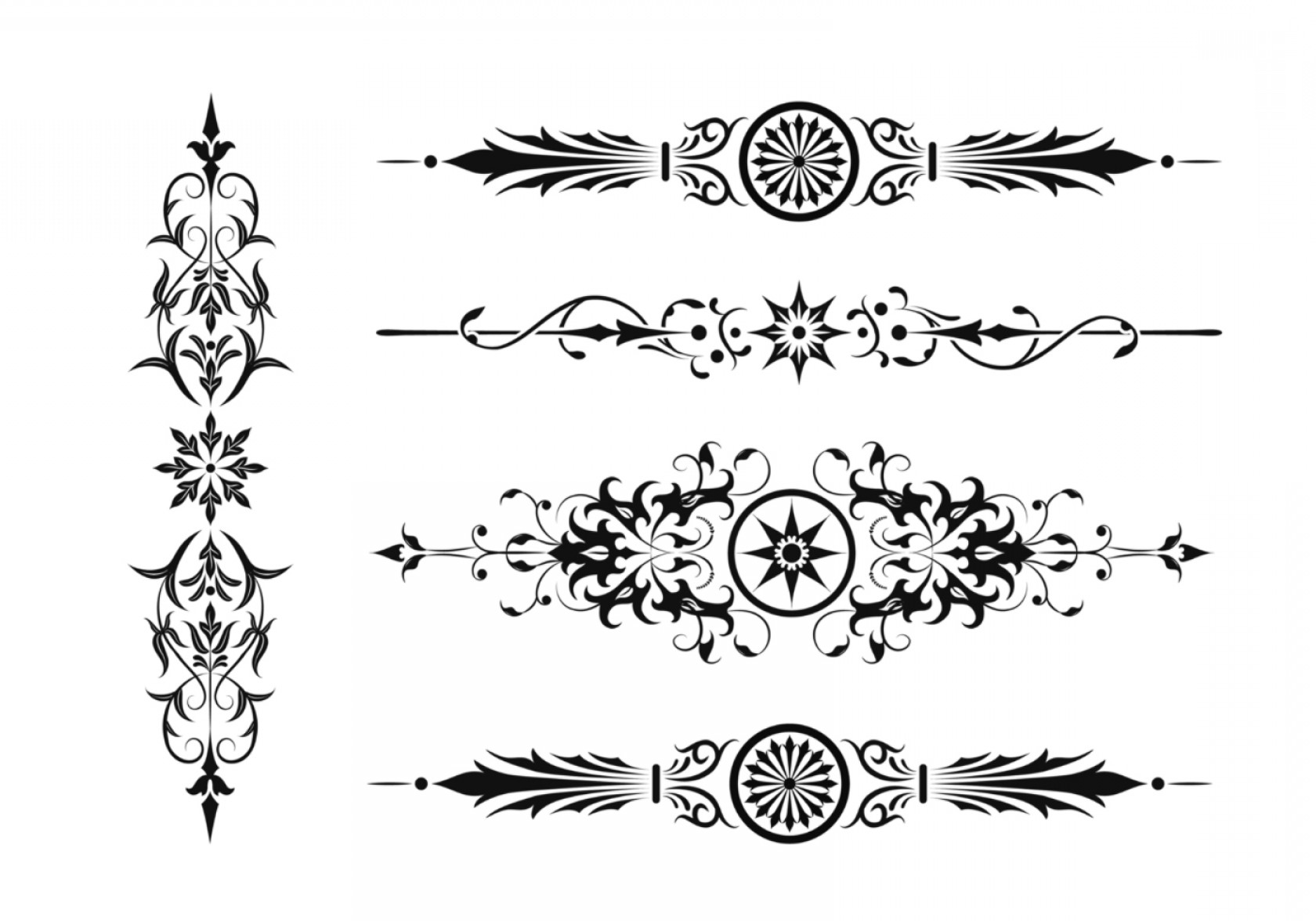 1680x1176 Art Nouveau Border Brush Pack Hoodamathrun