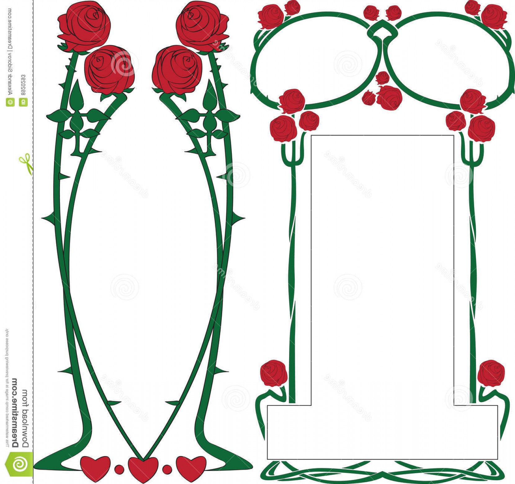 1660x1560 Art Nouveau Border Vectors Hoodamathrun