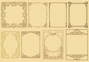 285x200 Art Nouveau Frame Free Vector Graphic Art Free Download